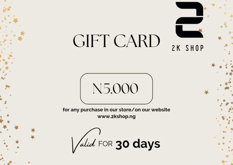 5,000naira  gift card